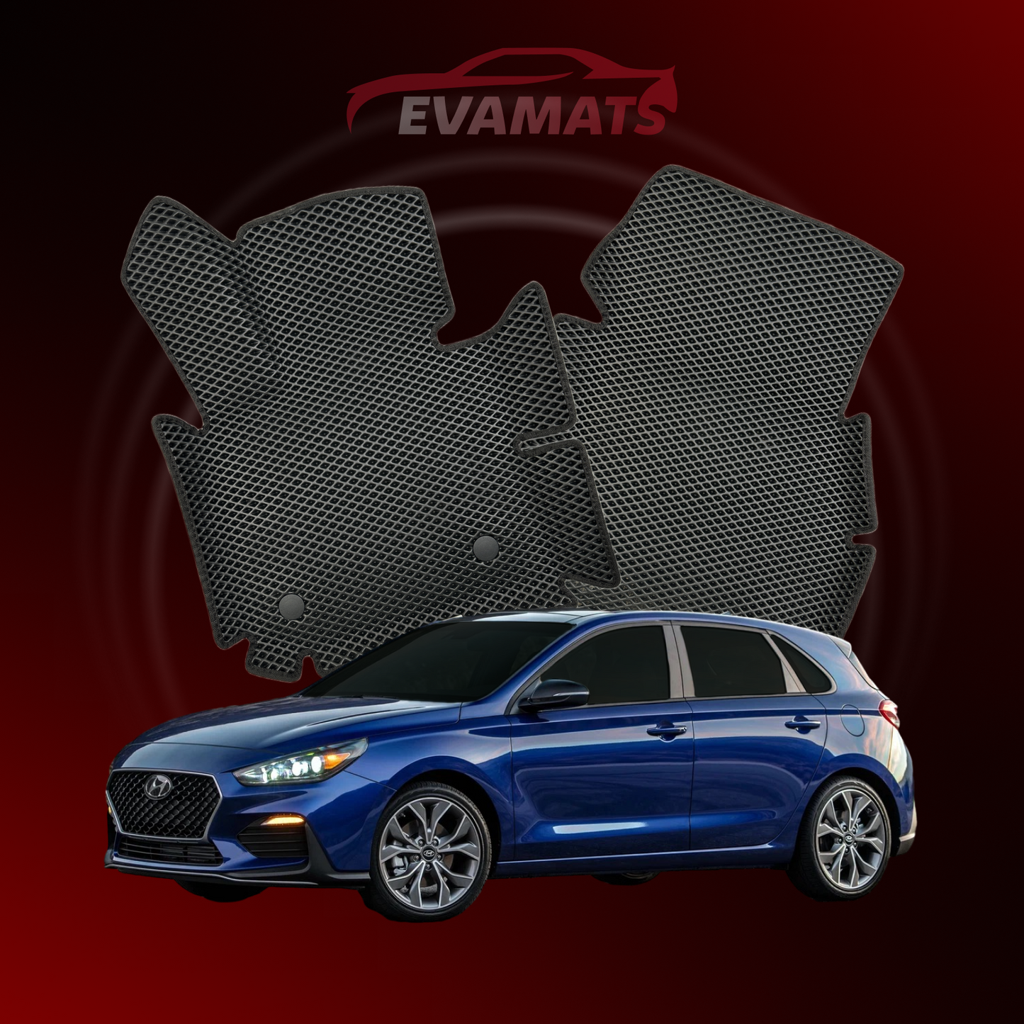 Коврики в салон EVAMATS для Hyundai Elantra GT(AD) 6 gen 2015-2020 года выпуска HATCHBACK 5 дверей