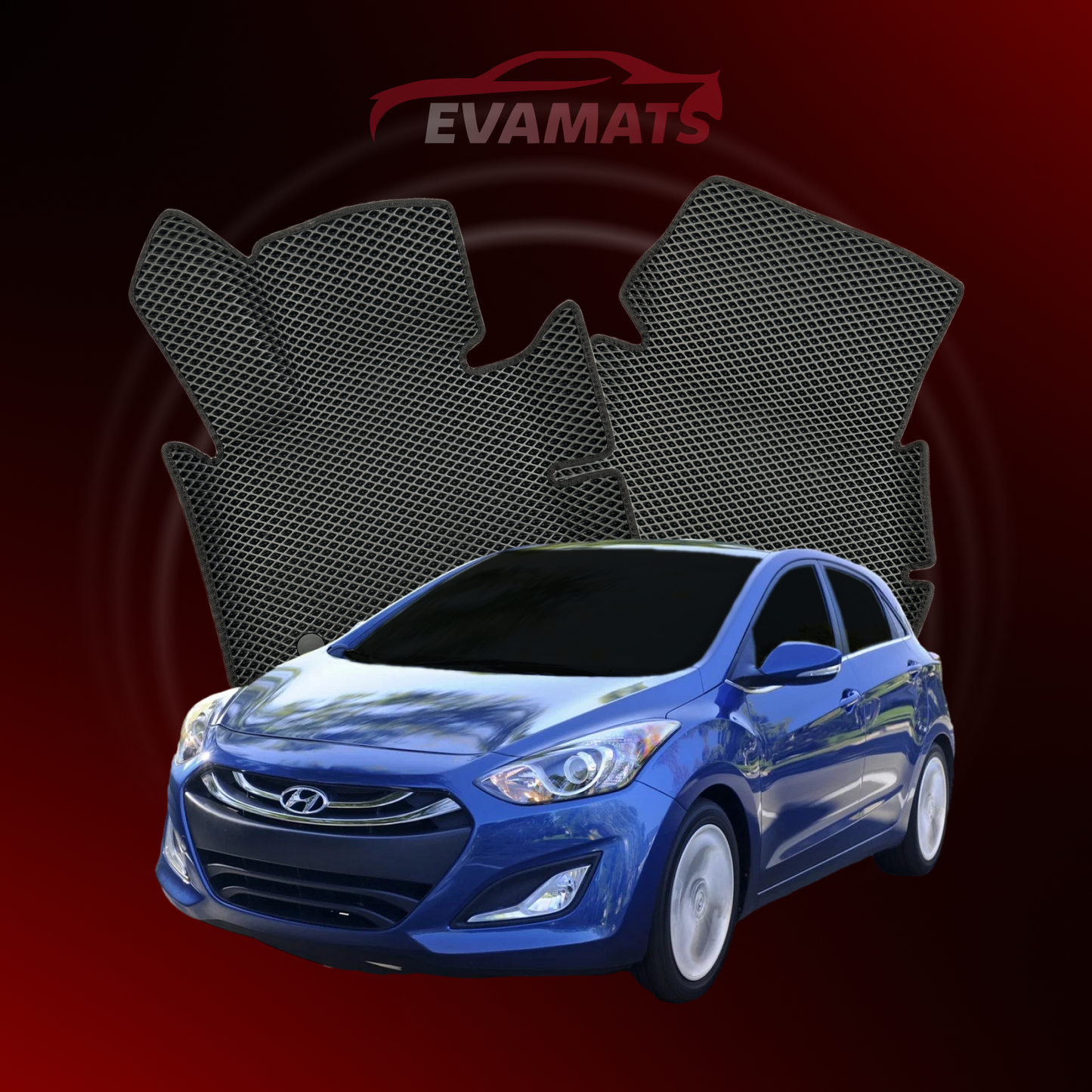 Коврики EVAMATS для Hyundai Elantra(MD) 5 поколение 2010-2014 года ХЭТЧБЕК 5 дверей