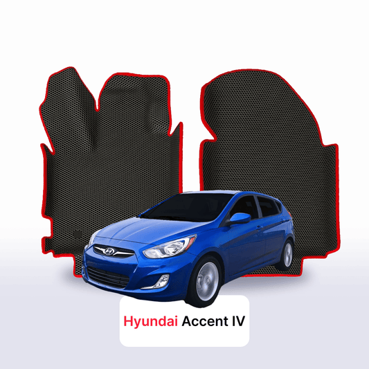 Коврики EVAMATS для Hyundai Accent 4-го поколения 2010-2019 года ХЭТЧБЕК 5 дверей