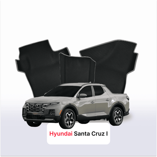 EVA Dywaniki samochodowe od EVA MATS 3D do Hyundai Santa Cruz 1 gen 2021-2025 rok PICK-UP z podwójna kabina
