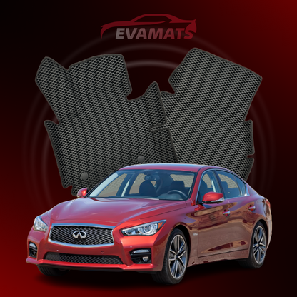 Dywaniki samochodowe 3D EVAMATS do Infiniti Q50S 1 gen 2013-2025 rok SEDAN