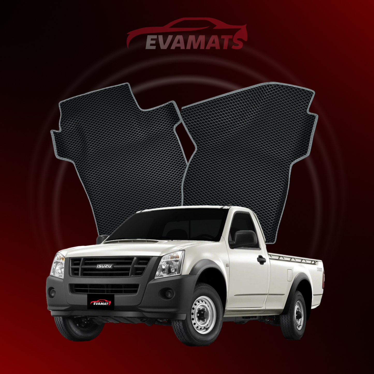 Dywaniki samochodowe EVAMATS do Isuzu D-Max 1 gen 2002-2012 rok PICK-UP z poedyncza kabina