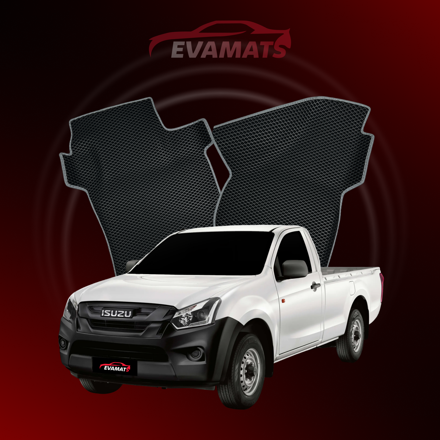 Dywaniki samochodowe EVAMATS do Isuzu D-Max 2 gen 2012-2018 rok PICK-UP z poedyncza kabina