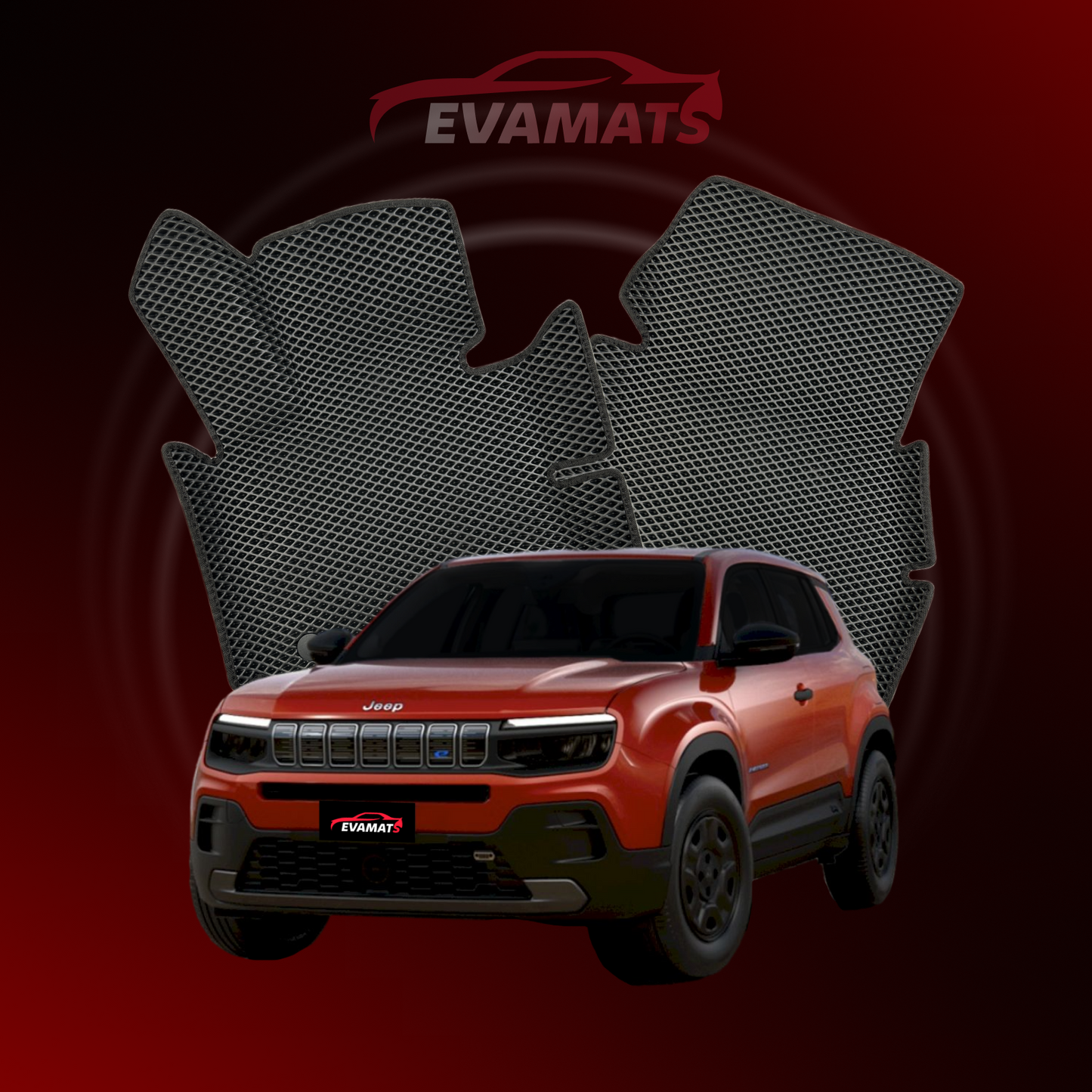 Dywaniki samochodowe 3D EVAMATS do Jeep Avenger 1 gen 2023-2024 rok Electro SUV