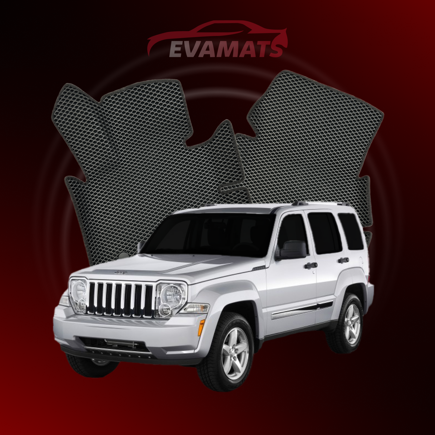 Dywaniki samochodowe EVAMATS do Jeep Liberty 2 gen 2007-2012 rok SUV