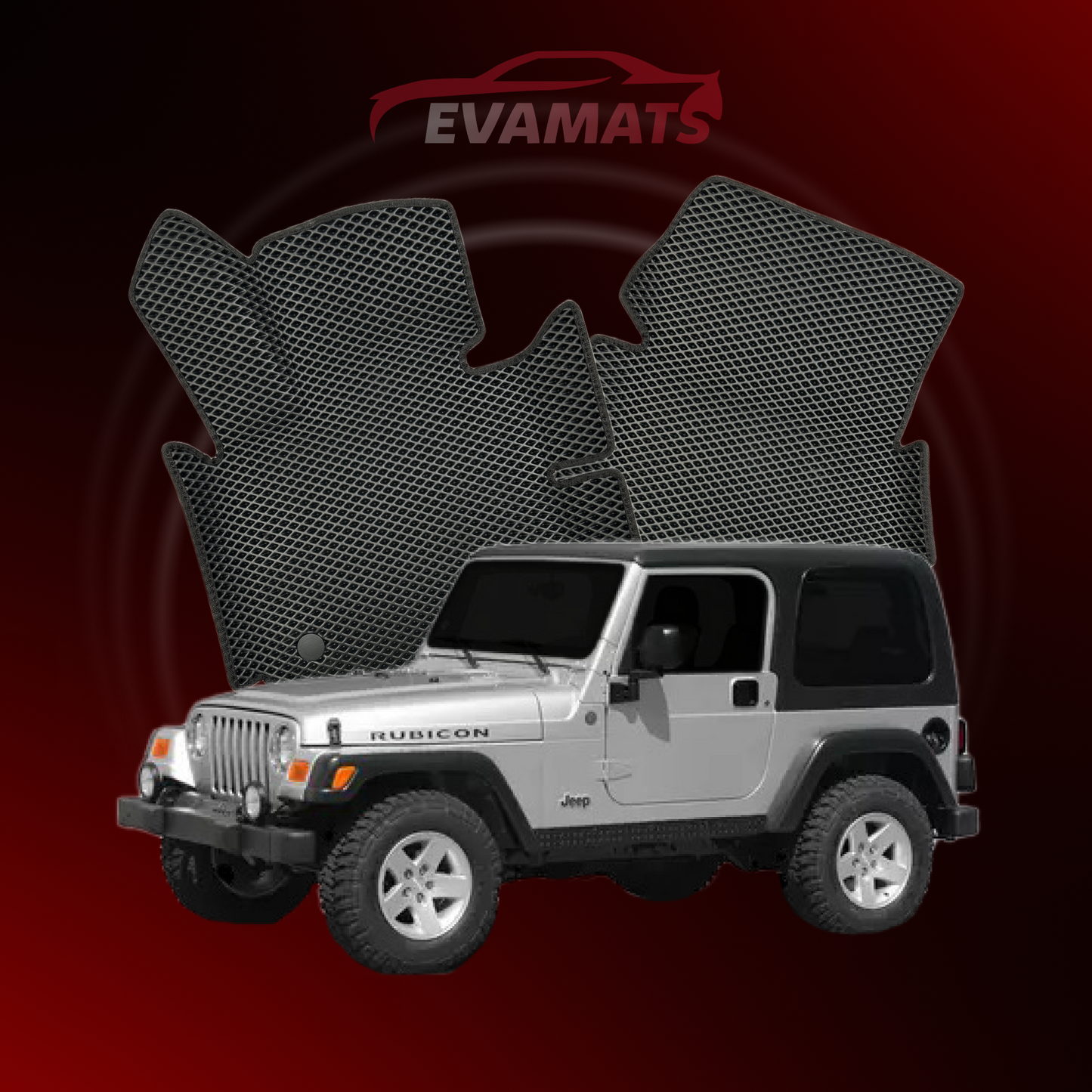 Dywaniki samochodowe 3D EVAMATS do Jeep Wrangler(TJ) 2 gen 1996-2006 rok 3 drzwi SUV