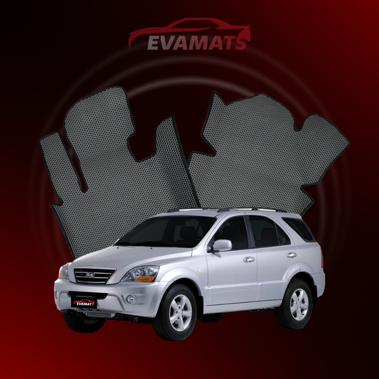Dywaniki samochodowe EVAMATS do Kia Sorento I gen 2002-2011 rok 7-osobowy SUV