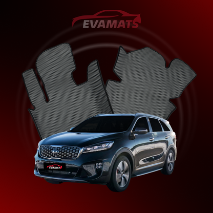 Dywaniki samochodowe 3D EVAMATS do Kia Sorento Prime III gen 2014-2020 rok 7-osobowy SUV