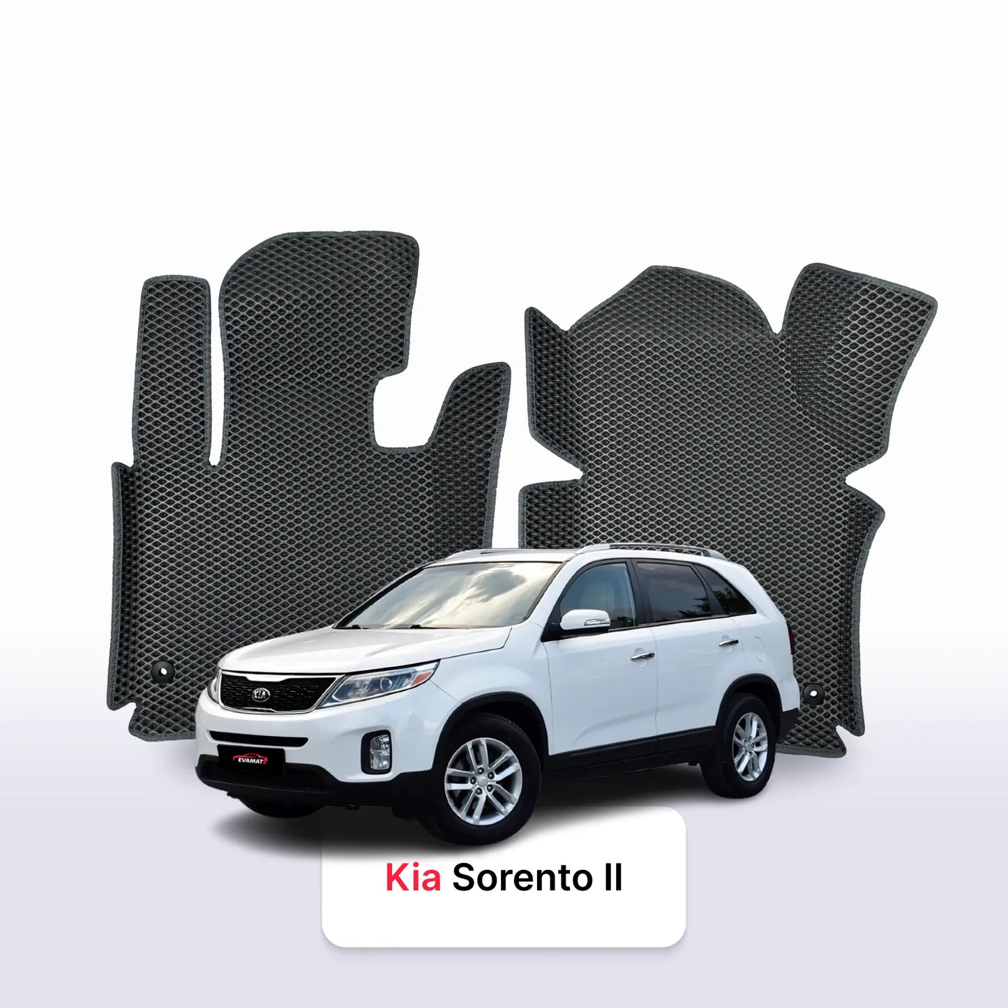 Автоковрики EVAMATS для Kia Sorento II gen 2009-2014 позашляховик 7 міс.