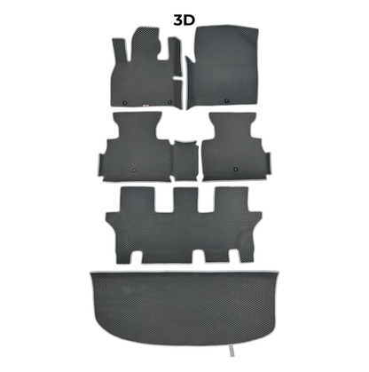Dywaniki samochodowe EVAMATS do Kia Telluride I gen 2019-2025 rok SUV 7 osobowy