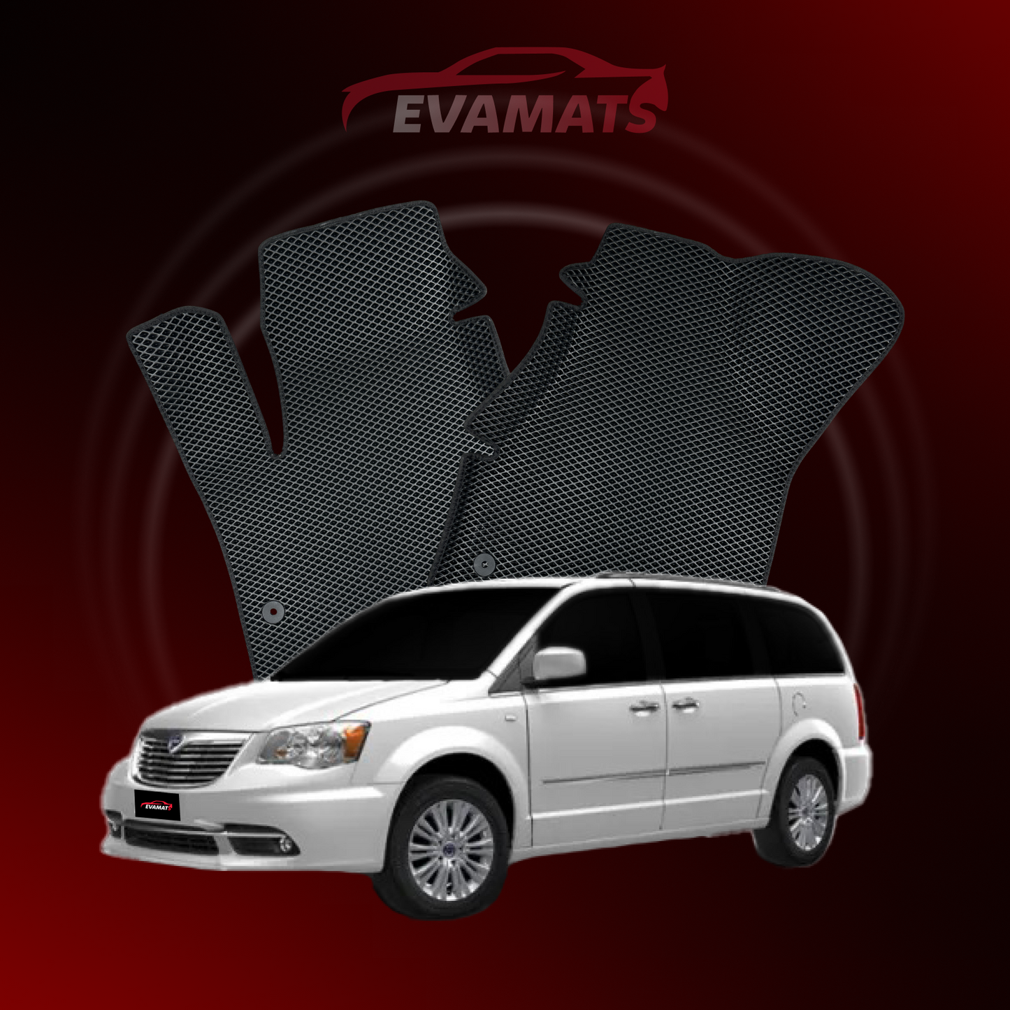 Dywaniki samochodowe EVAMATS do Lancia Voyager 1 gen 2011-2015 rok MINIVAN