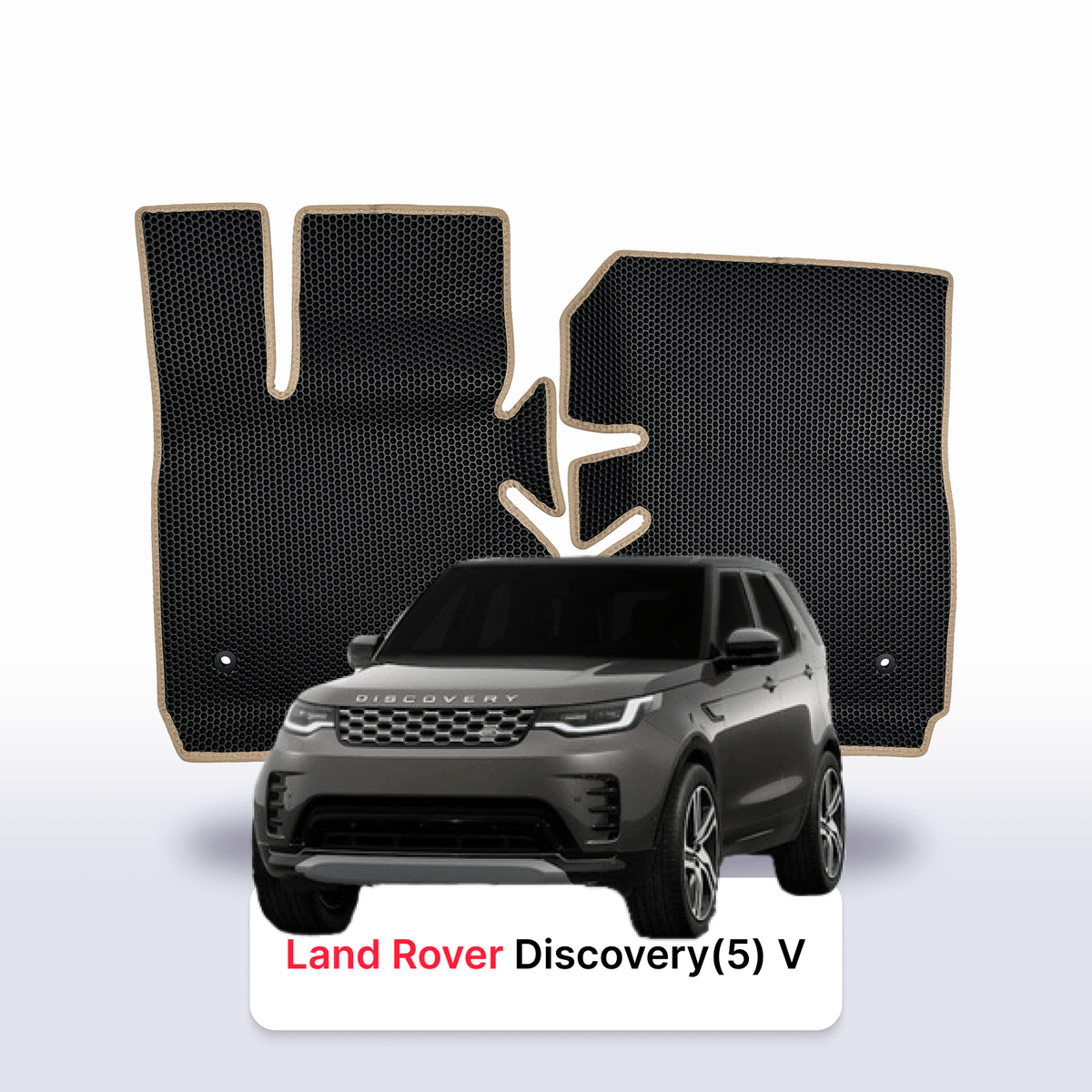 EVA Dywaniki samochodowe od EVA MATS 3D do Land Rover Discovery(5) 5 gen 2016-2028  rok SUV 5 drzwi BENZYNA + Podpiętka Metalowa