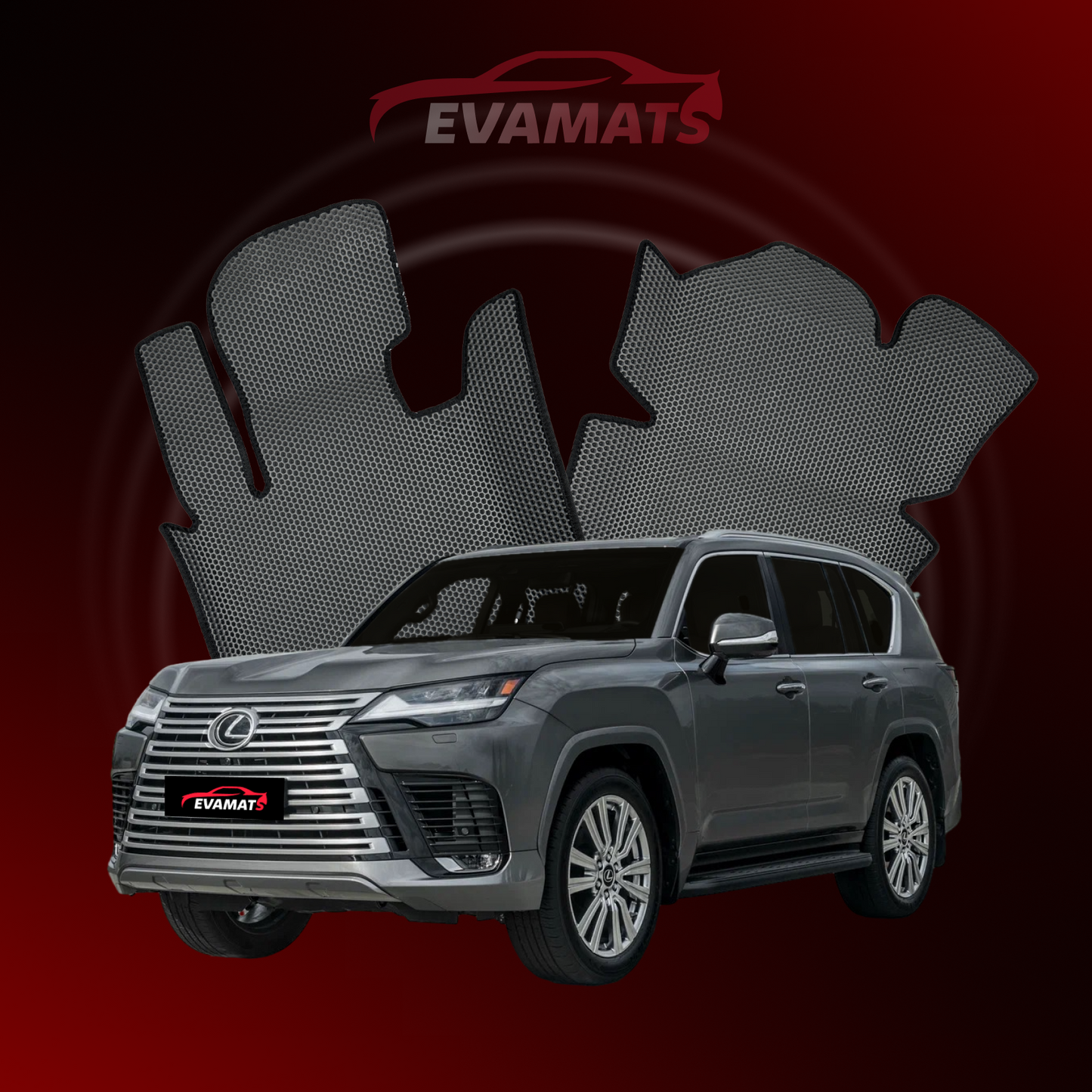 Автоковрики EVAMATS для позашляховика Lexus LX 4 покоління 2021-2025 рр.