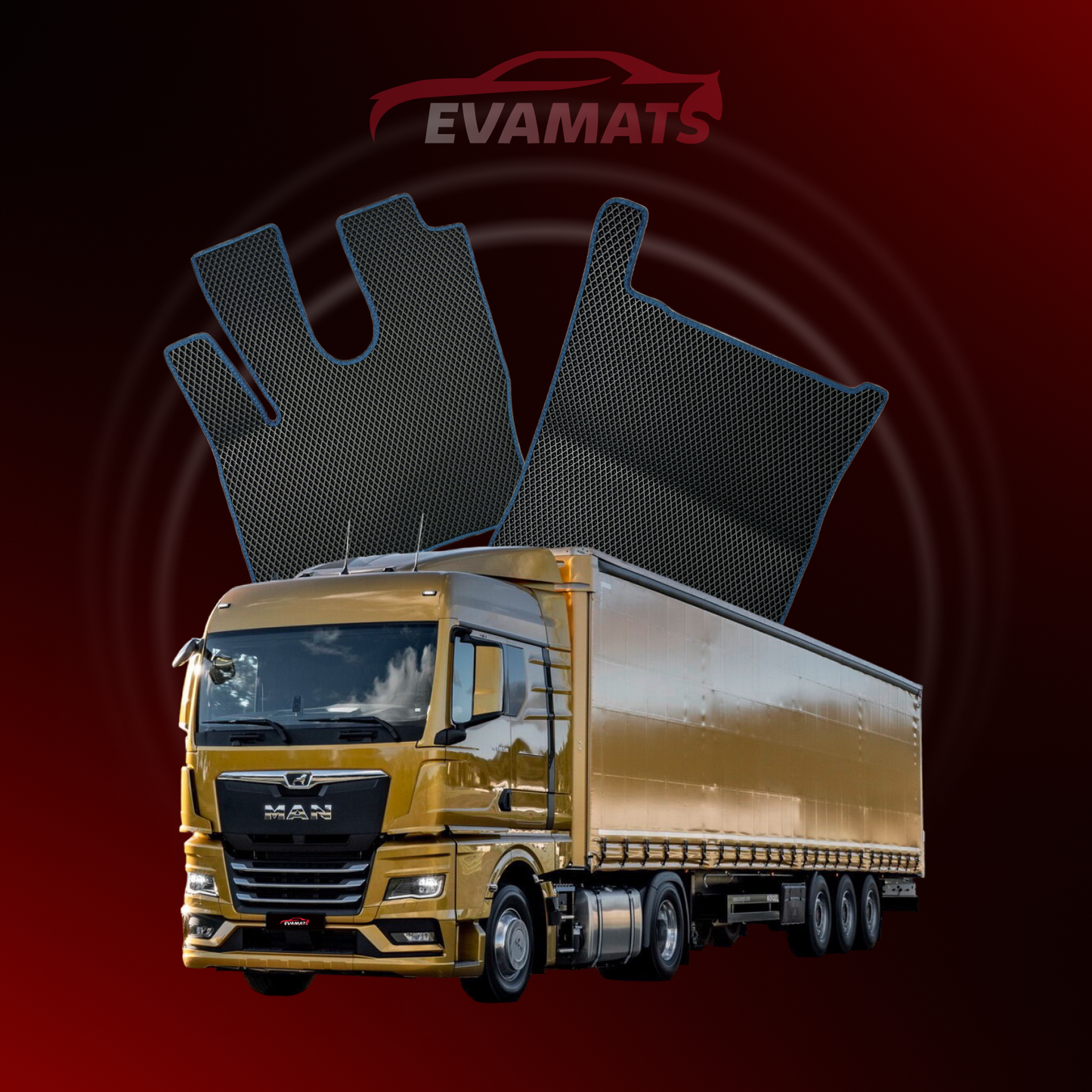 Dywaniki samochodowe EVAMATS do MAN TGX 2 gen 2020-2023 rok CIĄGNIK SIODŁOWY