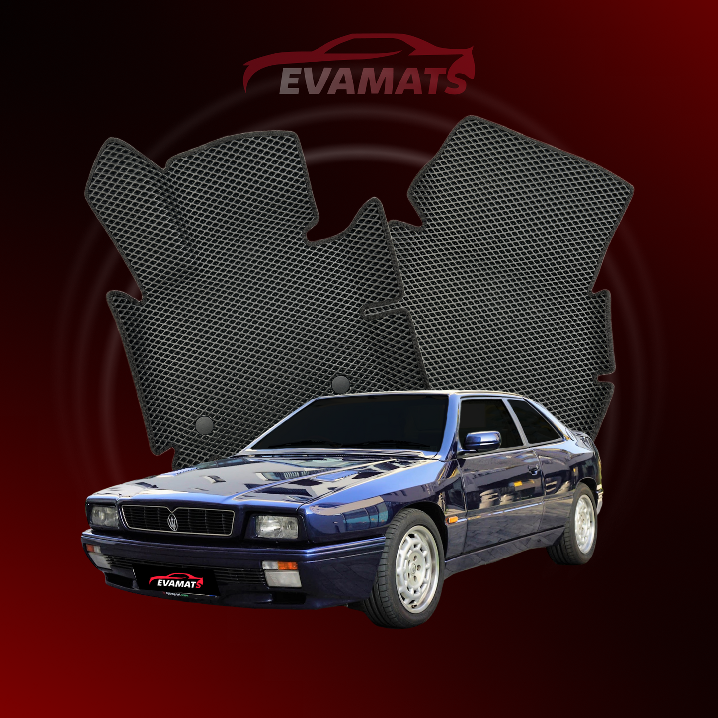 Dywaniki samochodowe EVAMATS do Maserati Ghibli(AM336) 2 gen 1992-1998 rok COUPE