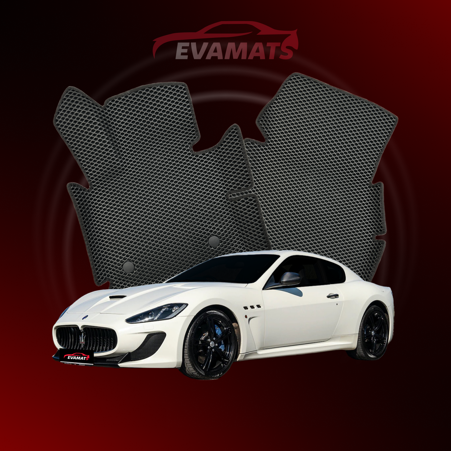 Dywaniki samochodowe EVAMATS do Maserati GranTurismo 1 gen 2007-2019 rok COUPE MC Stradale