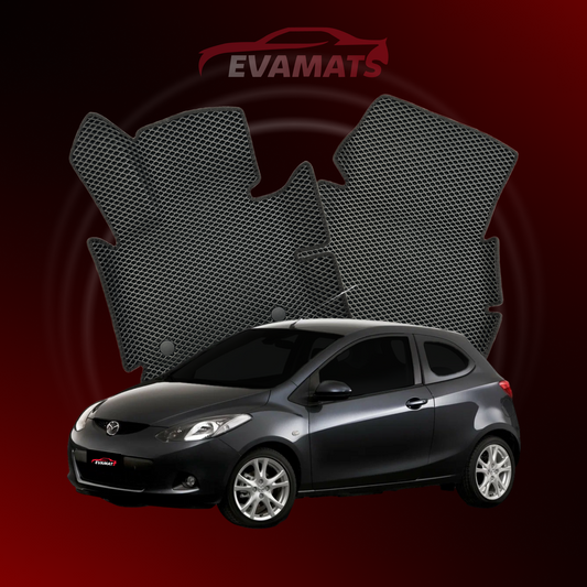 Dywaniki samochodowe EVAMATS do Mazda 2(DE) 2 gen 2007-2010 rok HATCHBACK 3 drzwi