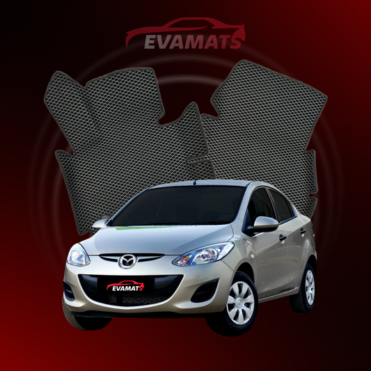 Dywaniki samochodowe EVAMATS do Mazda 2(DE) 2 gen 2007-2014 rok SEDAN