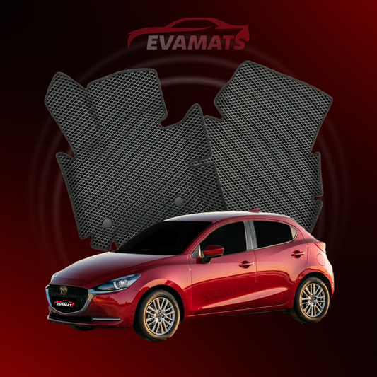 Dywaniki samochodowe EVAMATS do Mazda 2(DJ) 3 gen 2014-2023 rok HATCHBACK 5 drzwi