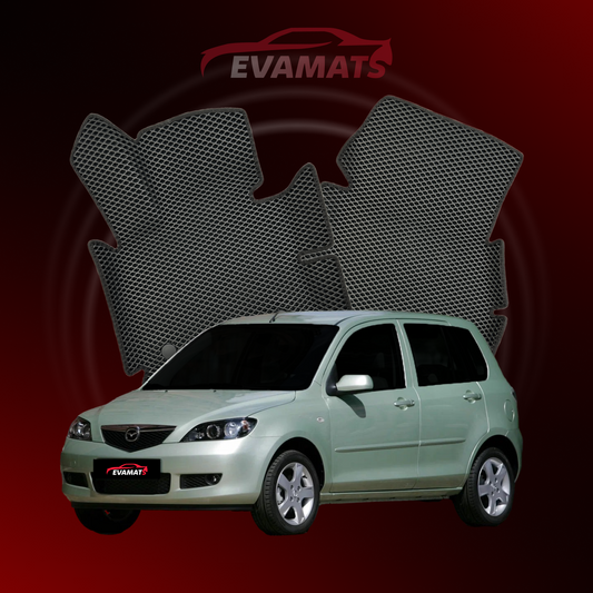 Dywaniki samochodowe EVAMATS do Mazda 2(DY) 1 gen 2003-2007 rok HATCHBACK 5 drzwi