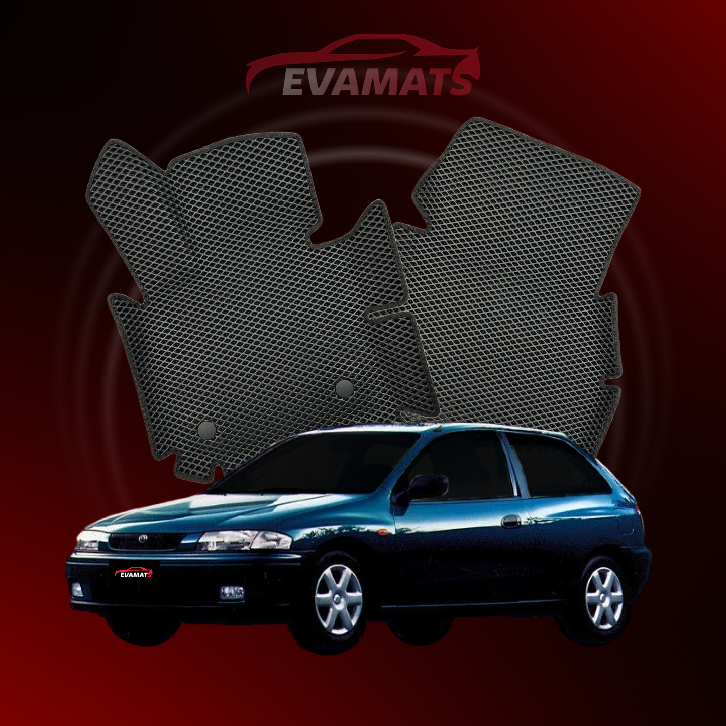 Dywaniki samochodowe EVAMATS do Mazda 323(BJ) 6 gen 1998-2001 rok HATCHBACK 3 drzwi