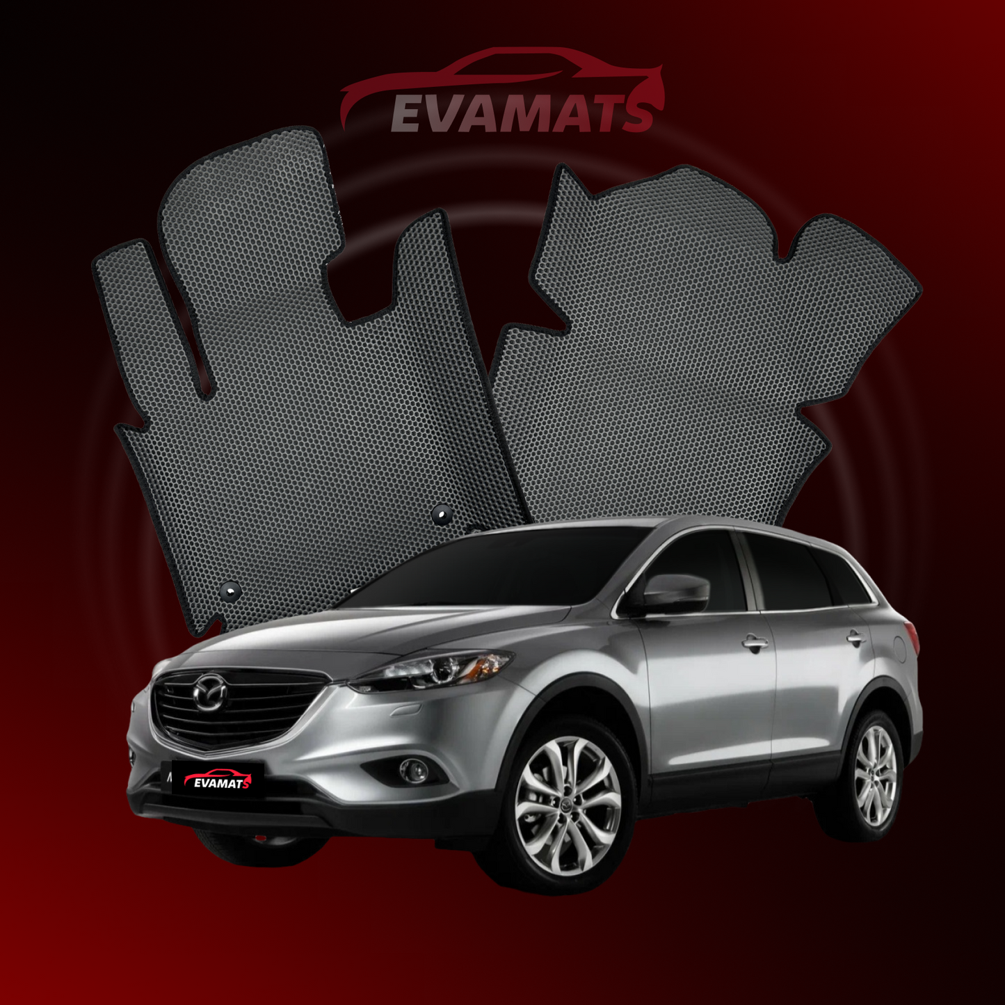 Автоковрики EVAMATS для позашляховика Mazda CX-9 1st gen 2006-2016 р.в.