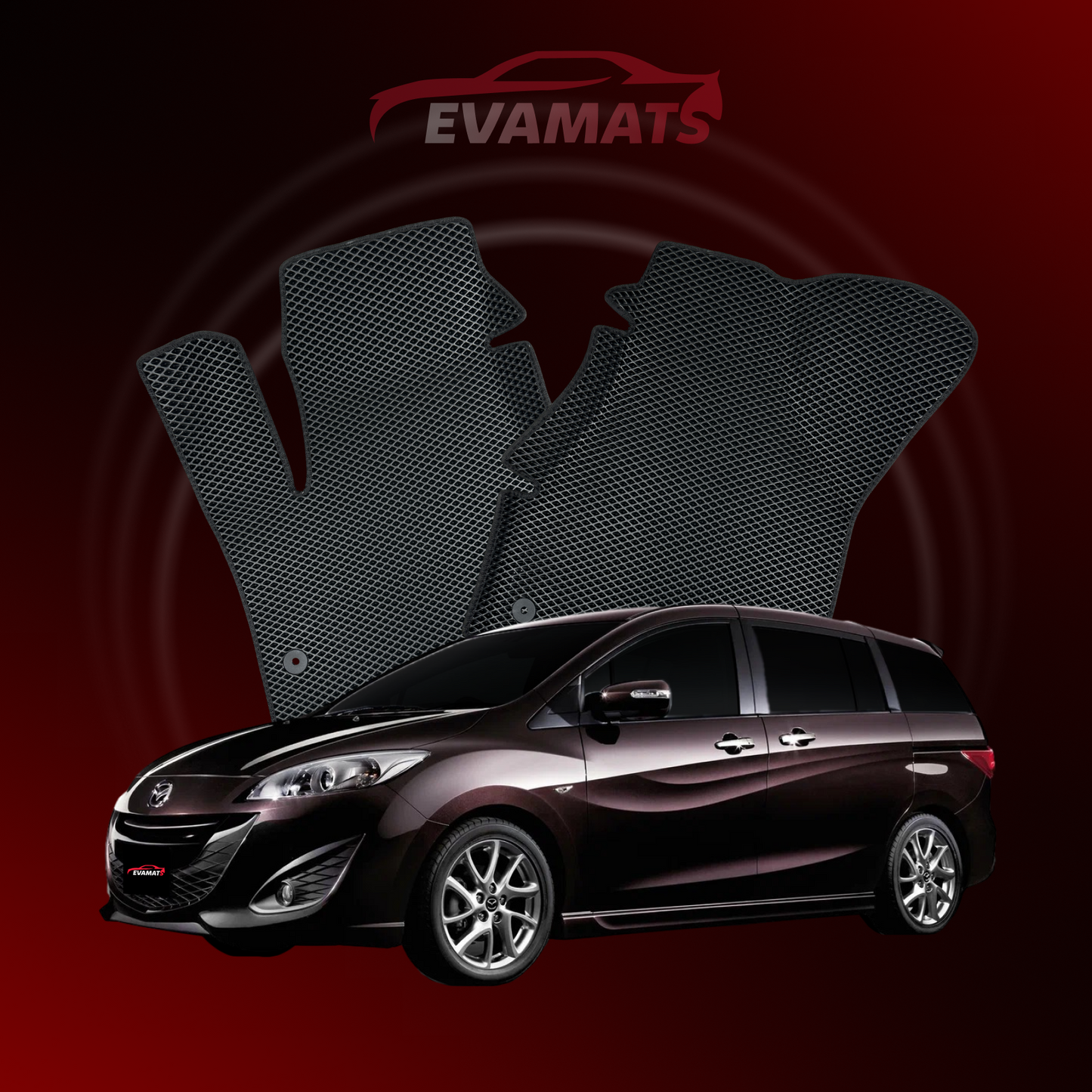 Dywaniki samochodowe EVAMATS do Mazda Premacy(CW) 3 gen 2010-2017 rok MINIVAN