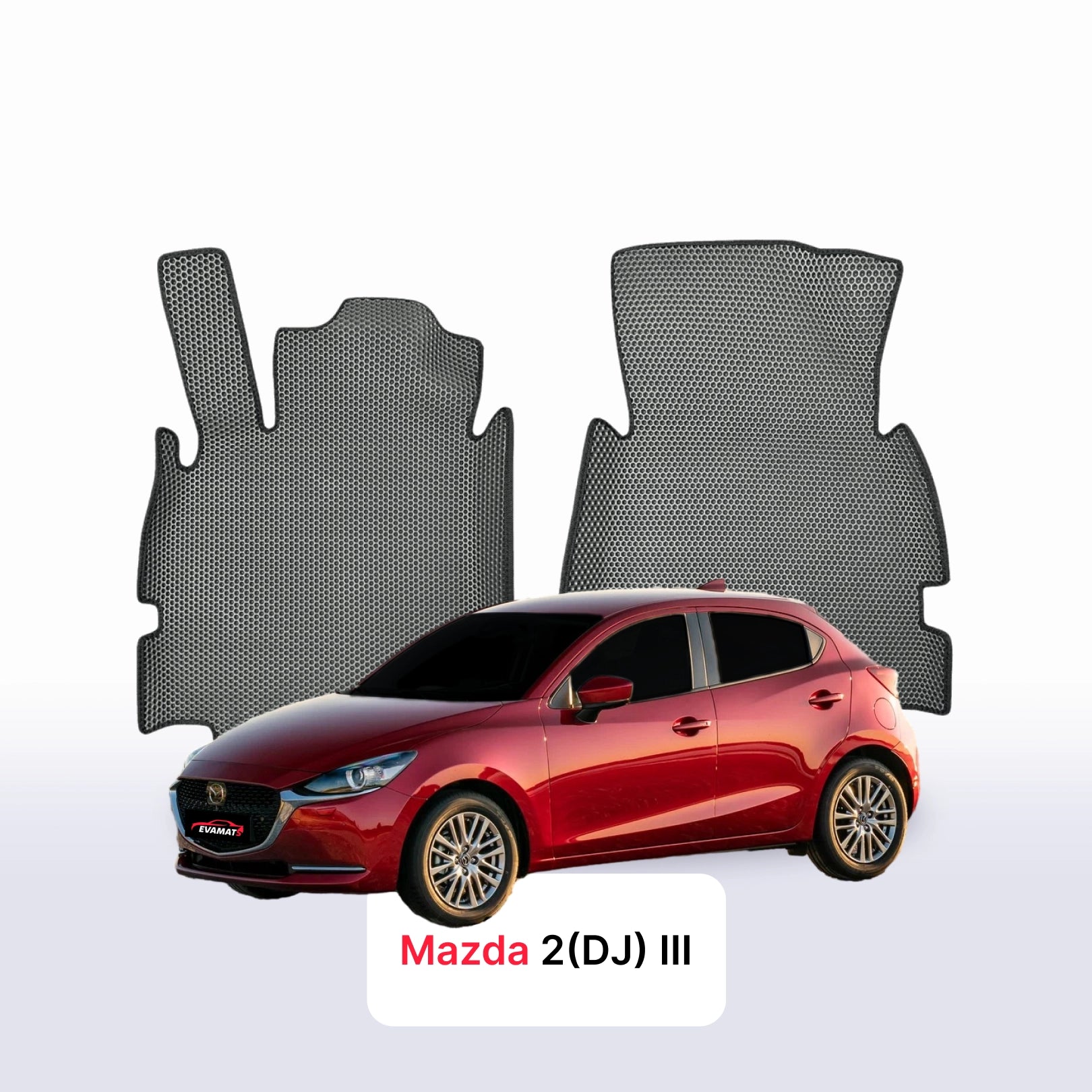 Коврики EVAMATS на Mazda 2(DJ) 3 gen 2014-2025 года ХЭТЧБЕК 5 дверей