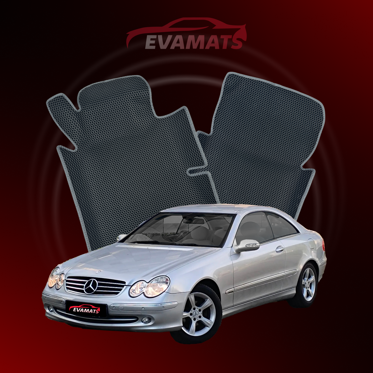 Dywaniki samochodowe EVAMATS do Mercedes-Benz CLK 1 gen (C208) 1997 – 2002 rok COUPE