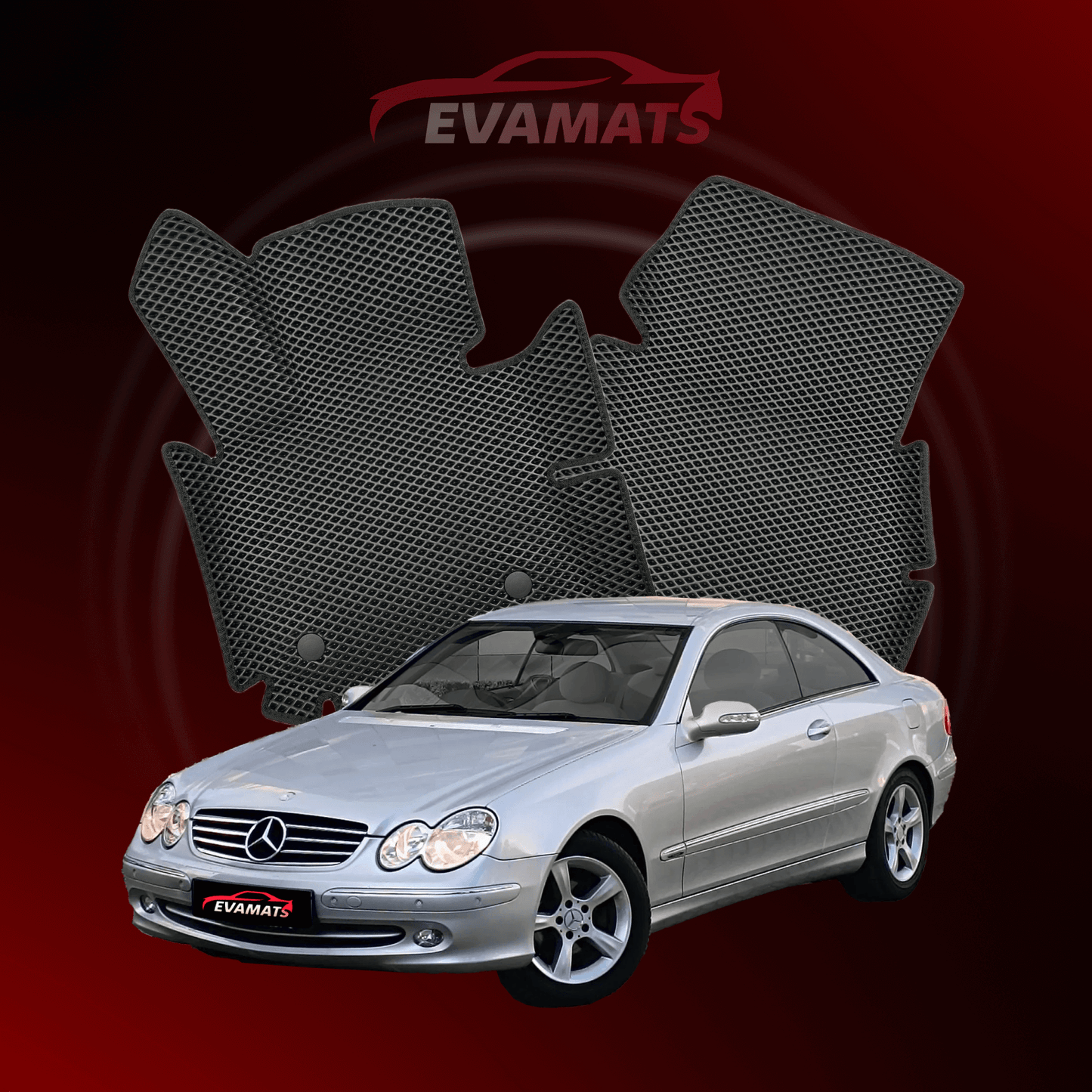 Dywaniki samochodowe EVAMATS do Mercedes-Benz CLK 2 gen (C209) 2002 – 2009 rok COUPE