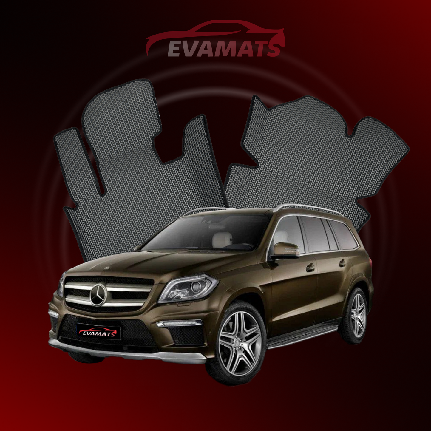 Автоковрики EVAMATS для Mercedes-Benz GL 2 gen (X166) 2012 - 2015 SUV 5 дв.