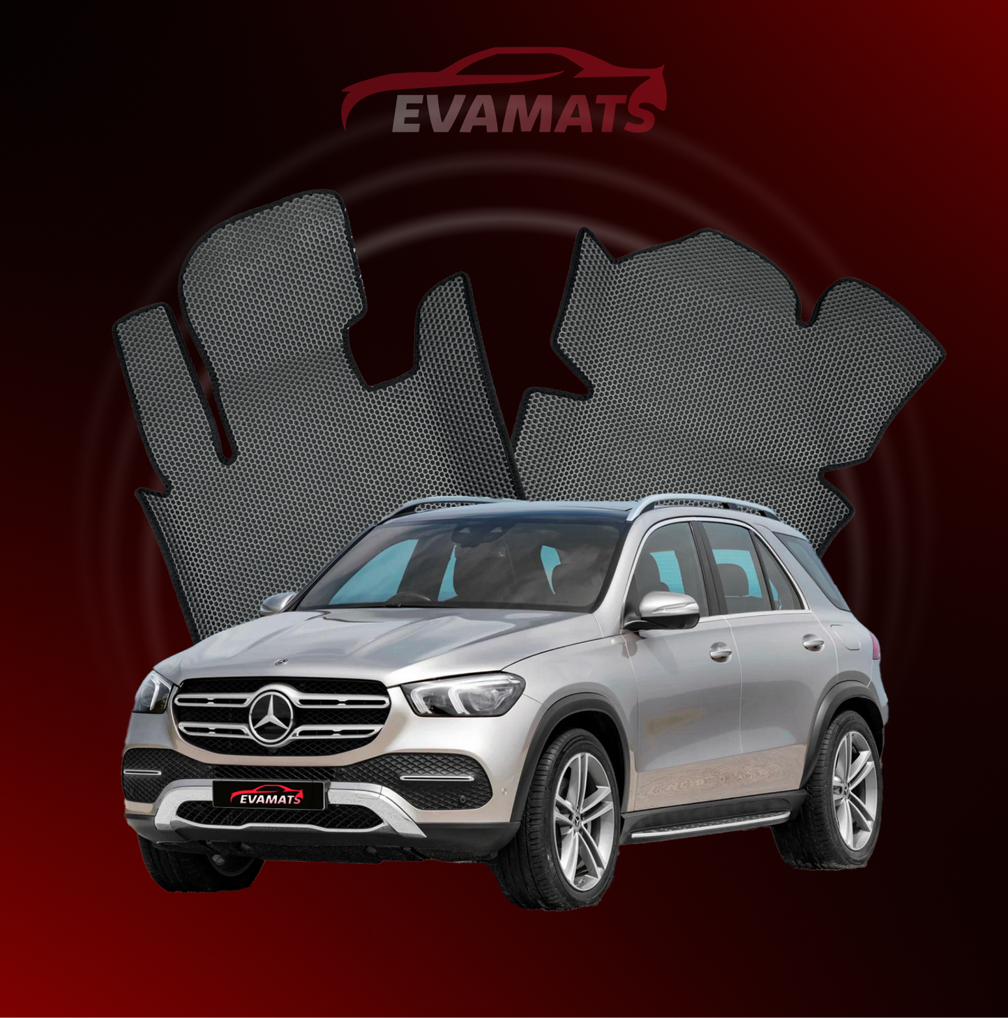 Автоковрики EVAMATS для Mercedes-Benz GLE 2 покоління (W167) 2019-2025 р.в. позашляховик 7-місний