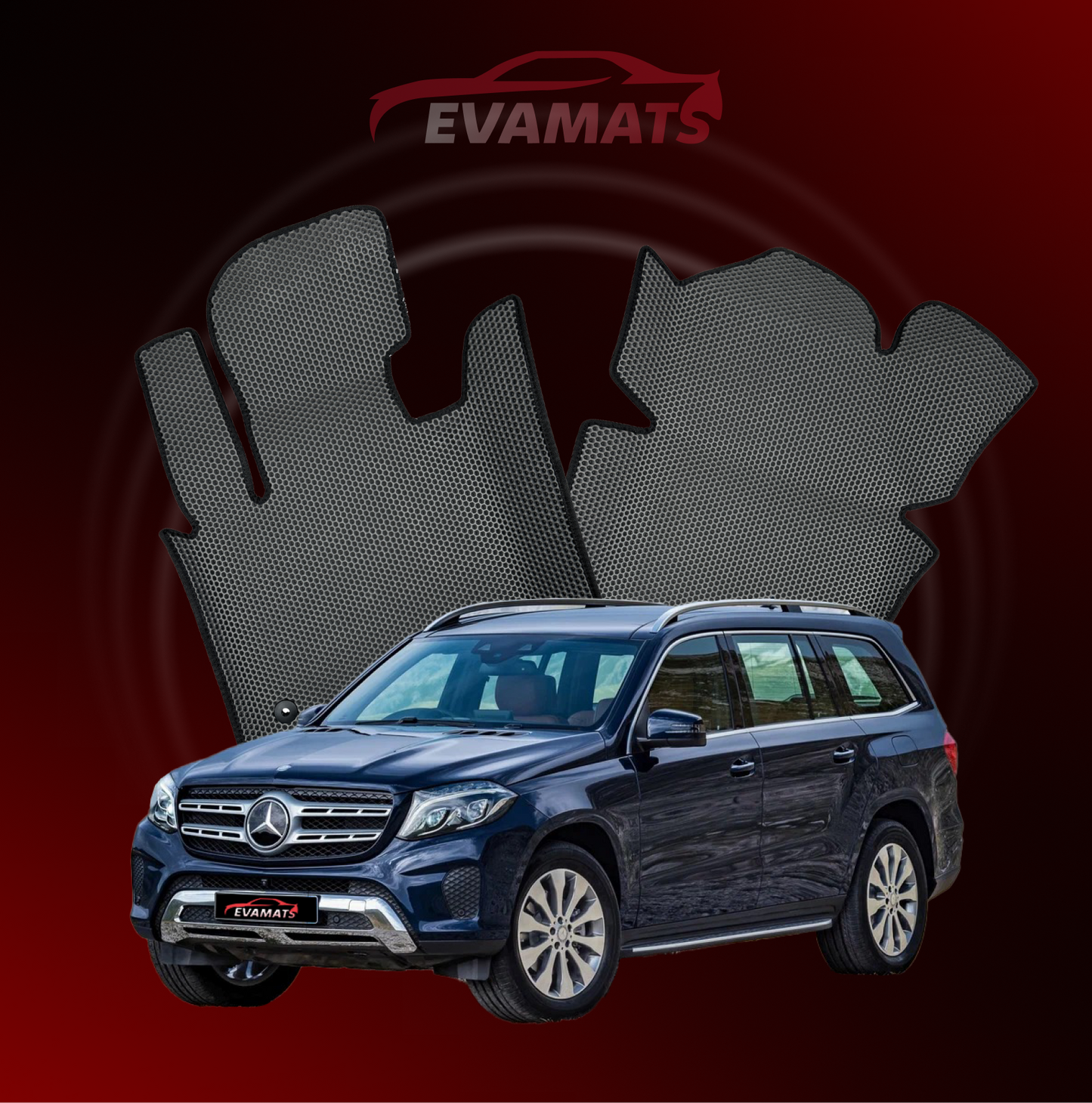 Автоковрики EVAMATS для Mercedes-Benz GLS 1st gen (X166) 2015 – 2019 рік SUV 5дв.