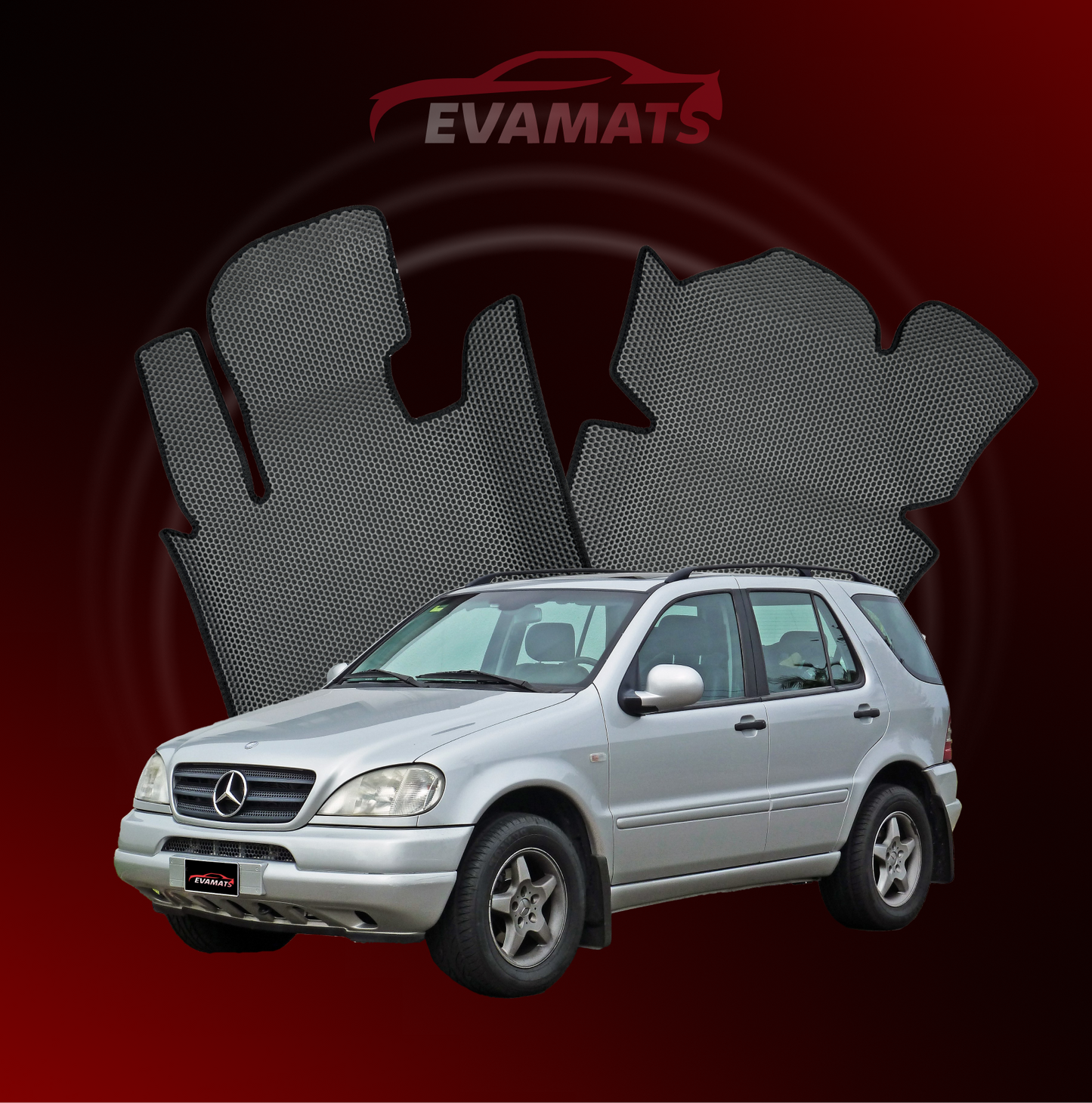 Dywaniki samochodowe EVAMATS do Mercedes-Benz ML 1 gen (W163) 1997 - 2005 rok SUV 5 drzwi