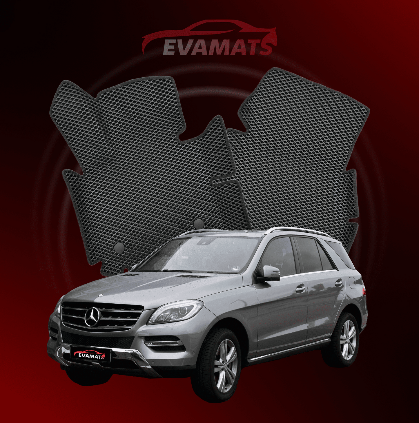 Автоковрики EVAMATS для Mercedes-Benz ML 3 gen (W166) 2011 - 2015 р. SUV 5 дв.