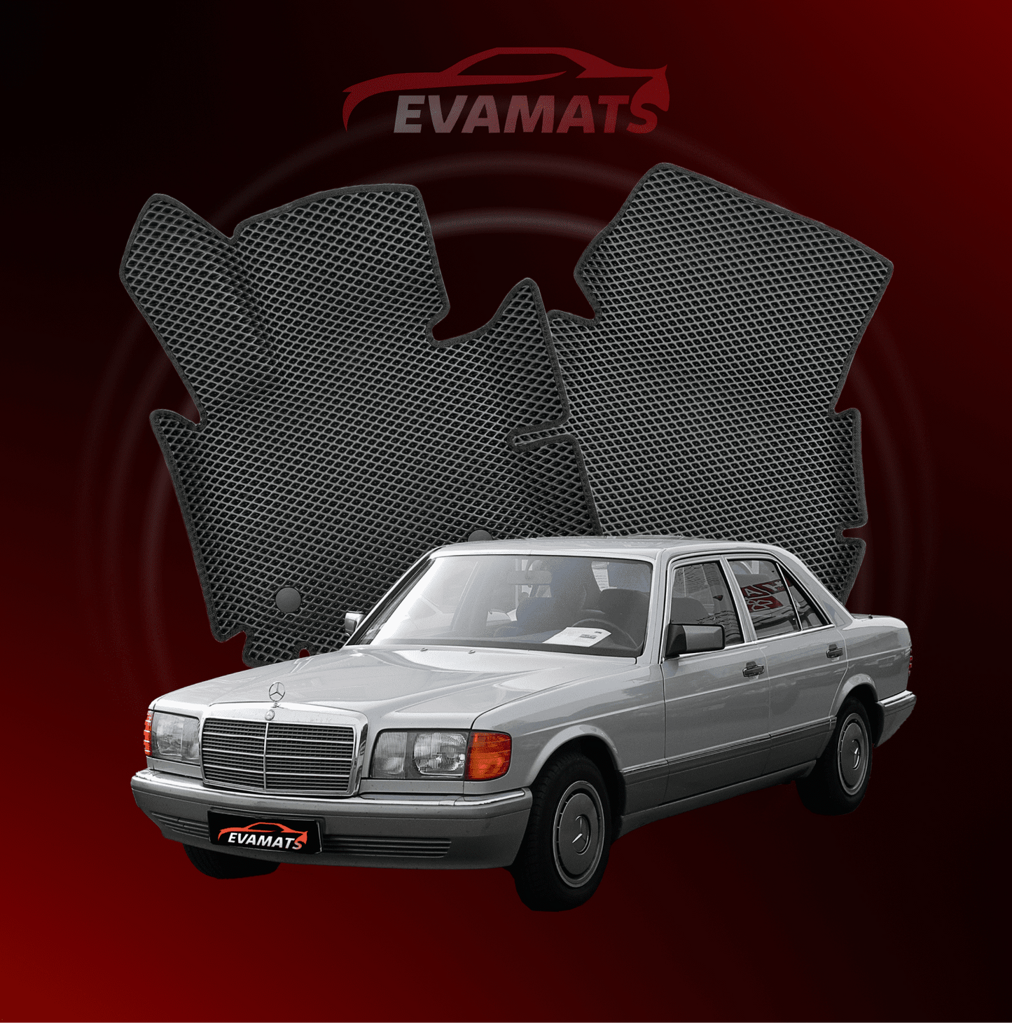 Dywaniki samochodowe EVAMATS do Mercedes-Benz S-klasa 2 gen (W126) 1979 – 1994 rok SEDAN