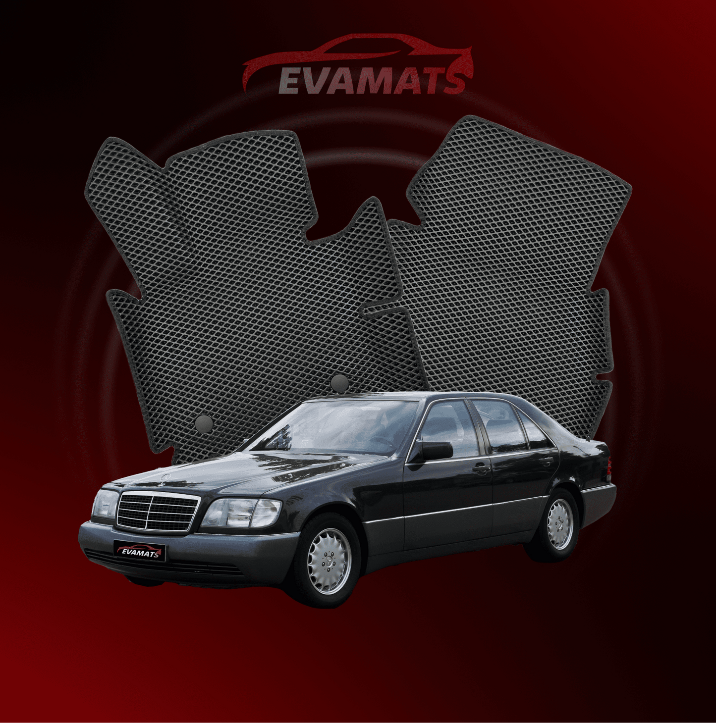 Автоковрики EVAMATS для Mercedes-Benz S-class 3 покоління (W140) 1991 - 1998 СЕДАН