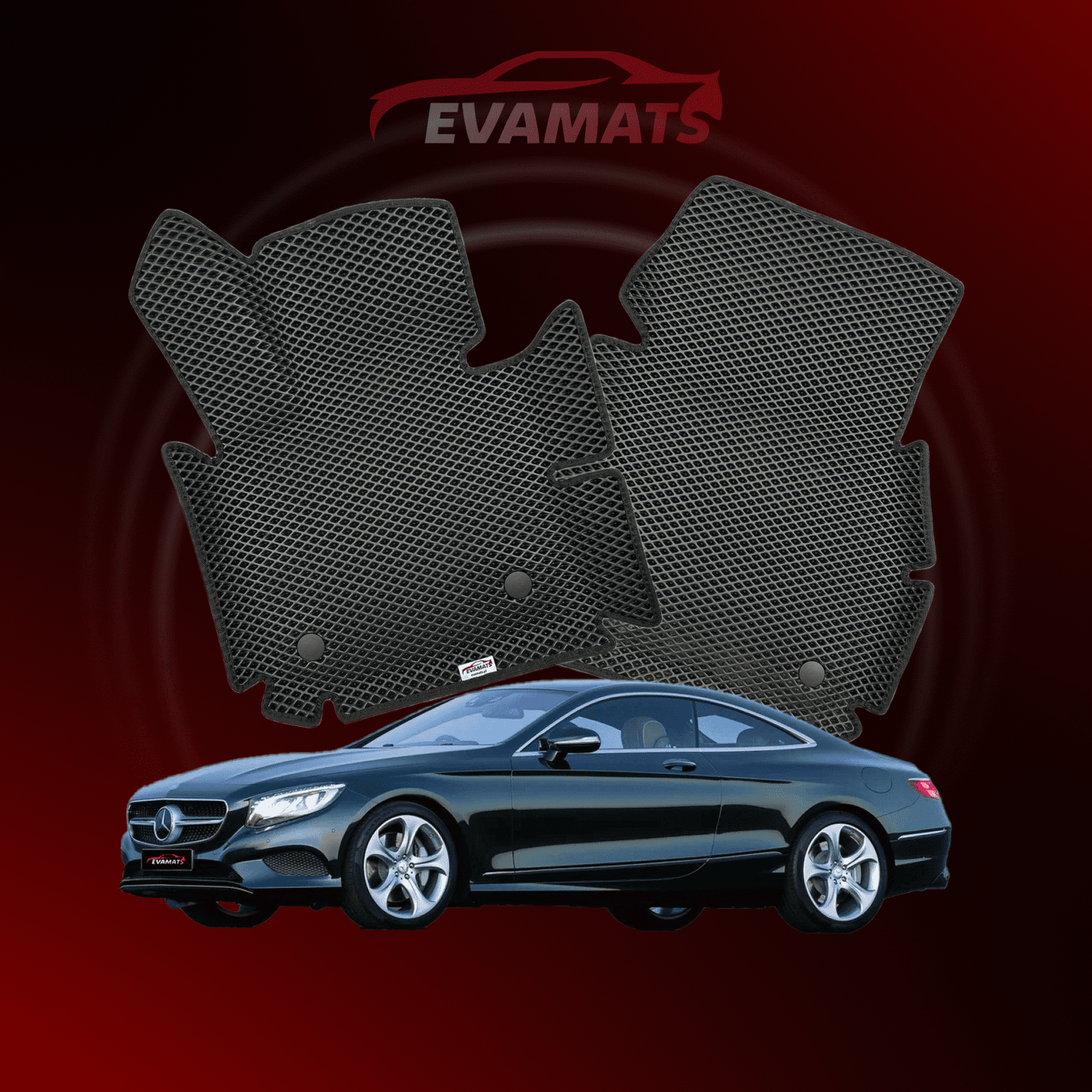 Dywaniki samochodowe EVAMATS do Mercedes-Benz S63 AMG 6 gen (W222) 2014 – 2020 rok Coupe