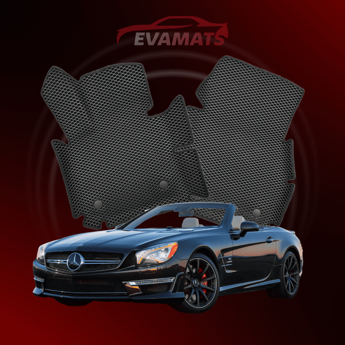 Dywaniki samochodowe EVAMATS do Mercedes-Benz SL 6 gen (R231) 2011 − 2020 rok Coupe-Kabriolet