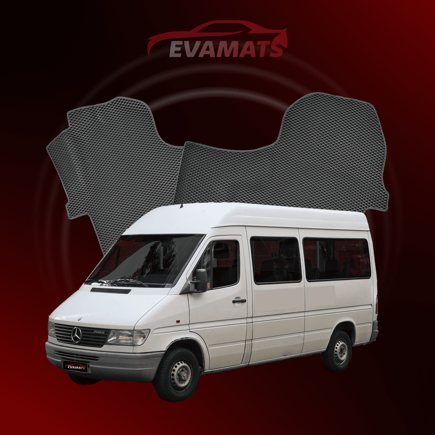 Автомобільні килимки EVAMATS для Mercedes-Benz Sprinter 1-го покоління (W903) 1995 - 2006 АВТОБУС