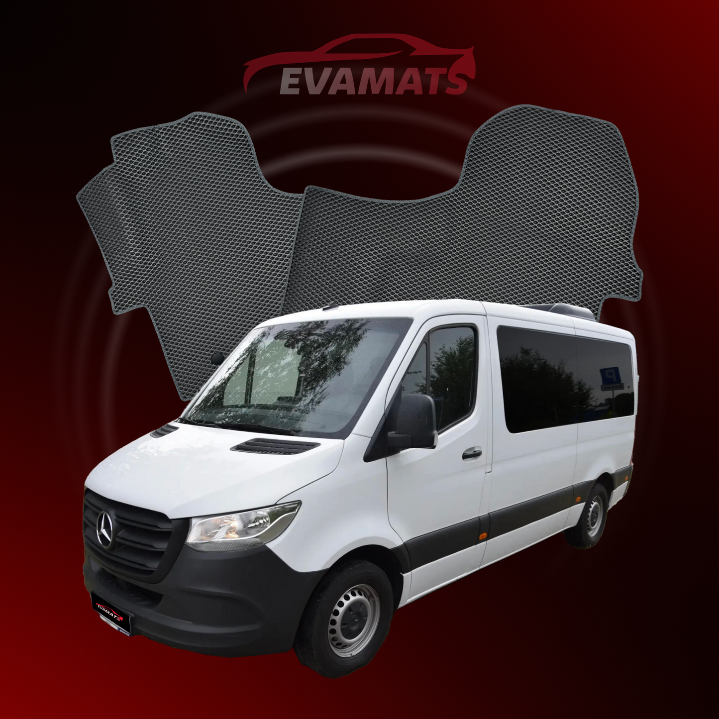 Dywaniki samochodowe EVAMATS do Mercedes-Benz Sprinter 3 gen (W907) 2018-2025 rok BUS