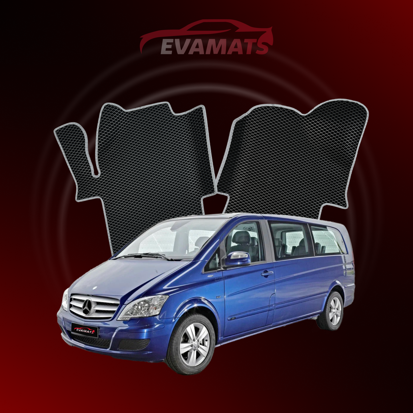 Коврики EVAMATS для Mercedes-Benz Viano (W639) 2003 - 2014 EXTRA LONG МИНИВЭН