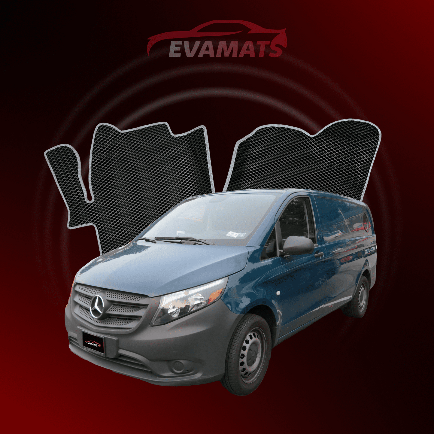 Dywaniki samochodowe EVAMATS do Mercedes-Benz Vito (W447) 2014-2023 rok VAN