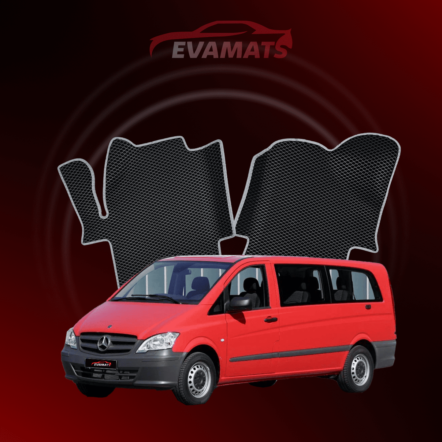 Автоковрики EVAMATS для Mercedes-Benz Vito (W639) 2003 - 2014 МІНІВЕН