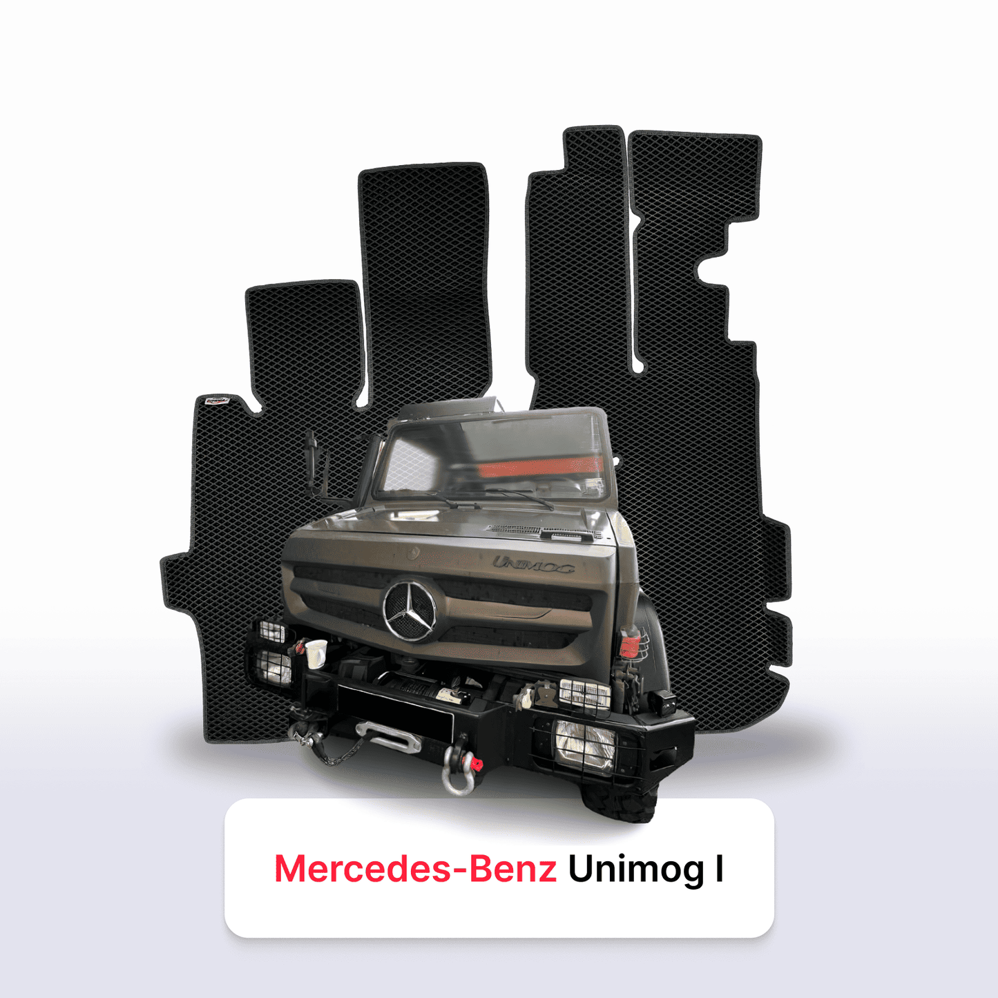 Dywaniki samochodowe 3D EVAMATS do Mercedes-Benz Unimog U4000 1 gen 2003-2013 rok CIĘŻARÓWKA