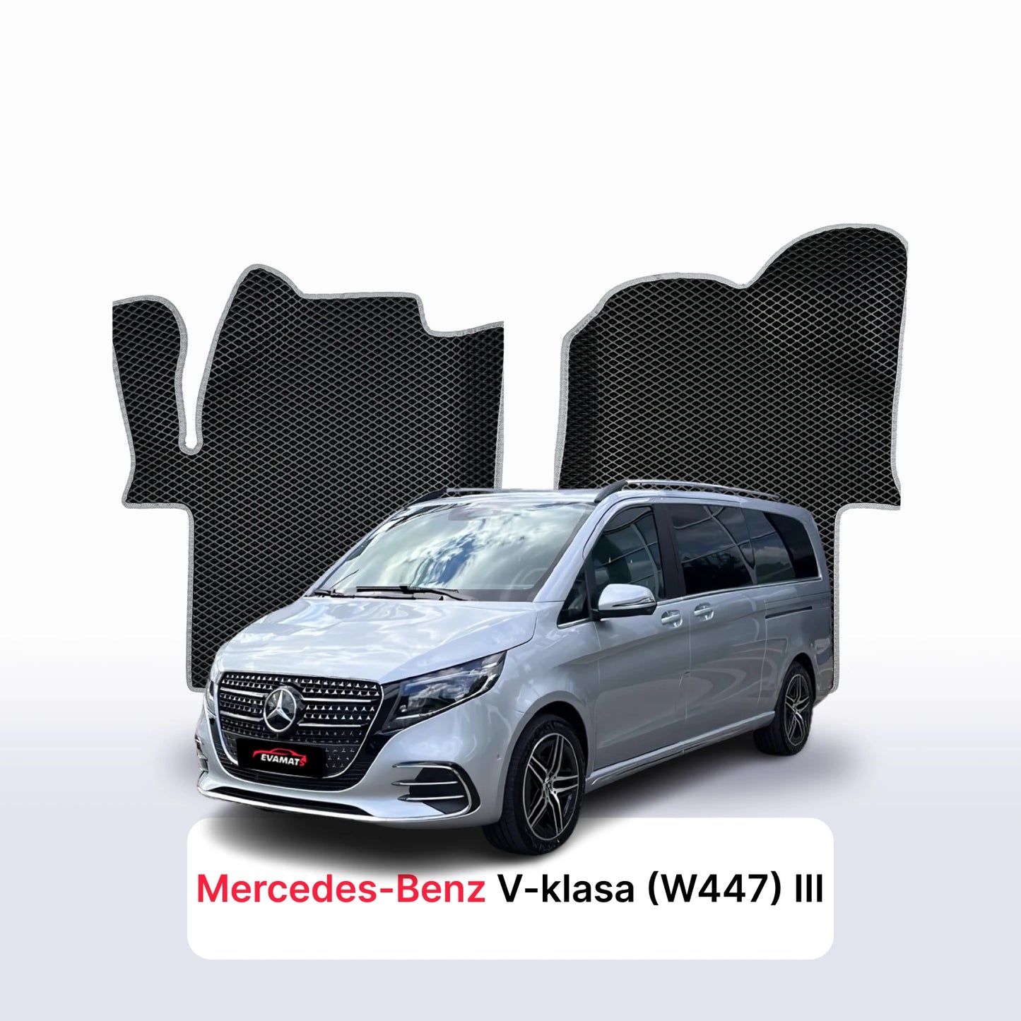 EVA Dywaniki samochodowe od EVA MATS 3D do Mercedes-Benz V-klasa (W447) 3 gen 2024-2028 rok MINIVAN Exclusive