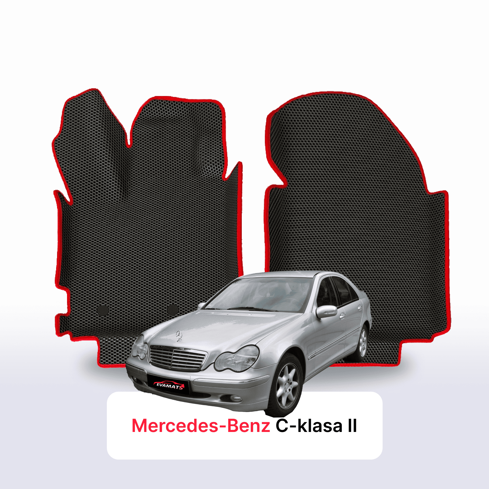 EVA Dywaniki samochodowe od EVA MATS 3D do Mercedes-Benz C-klasa 2 gen (W203) 2000-2007 rok Sedan BENZYNA