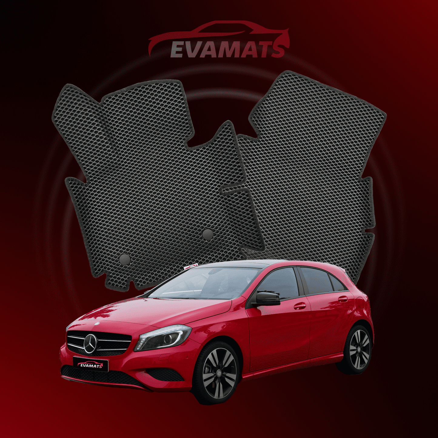 Автоковрики EVAMATS для Mercedes-Benz A-class 3 покоління (W176) 2012 - 2018 р.в. ХЕТЧБЕК 5 дв.