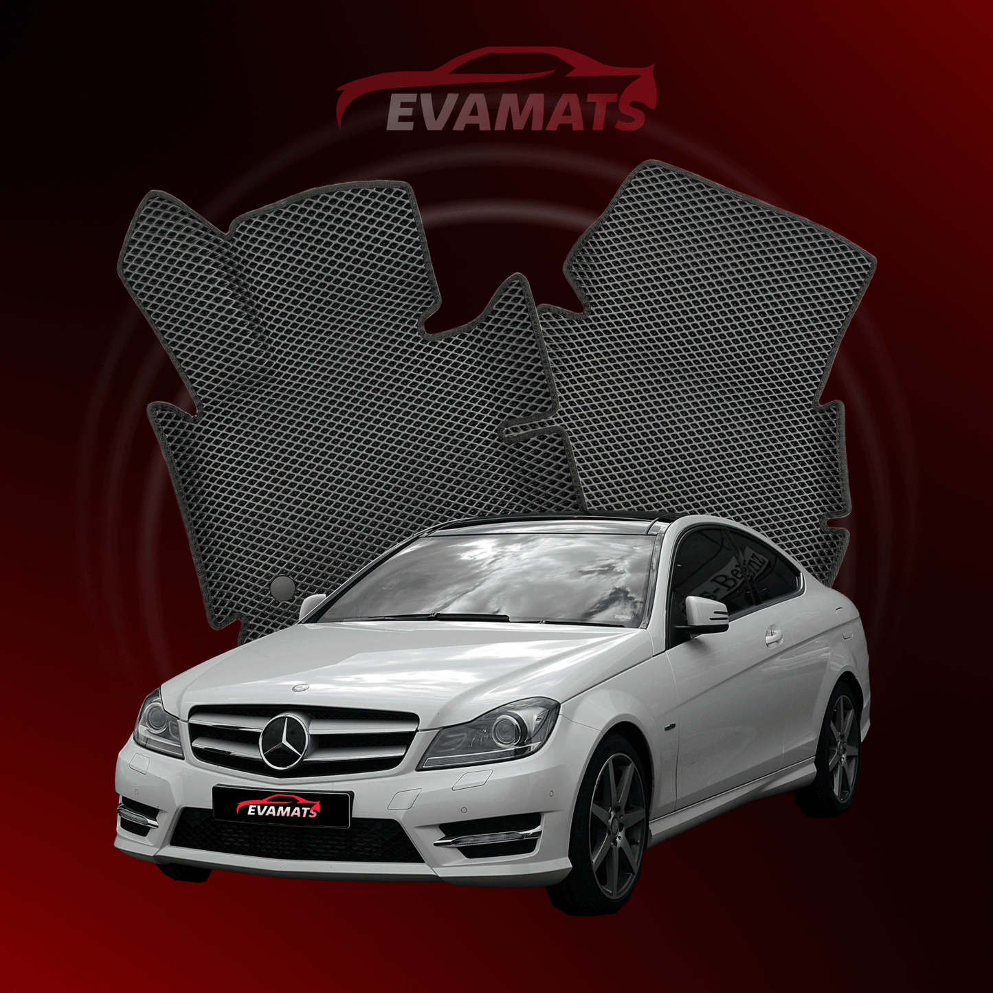 Коврики авто EVAMATS Mercedes-Benz C-class 1-го поколения (C204) 2011 - 2015 год COUPE