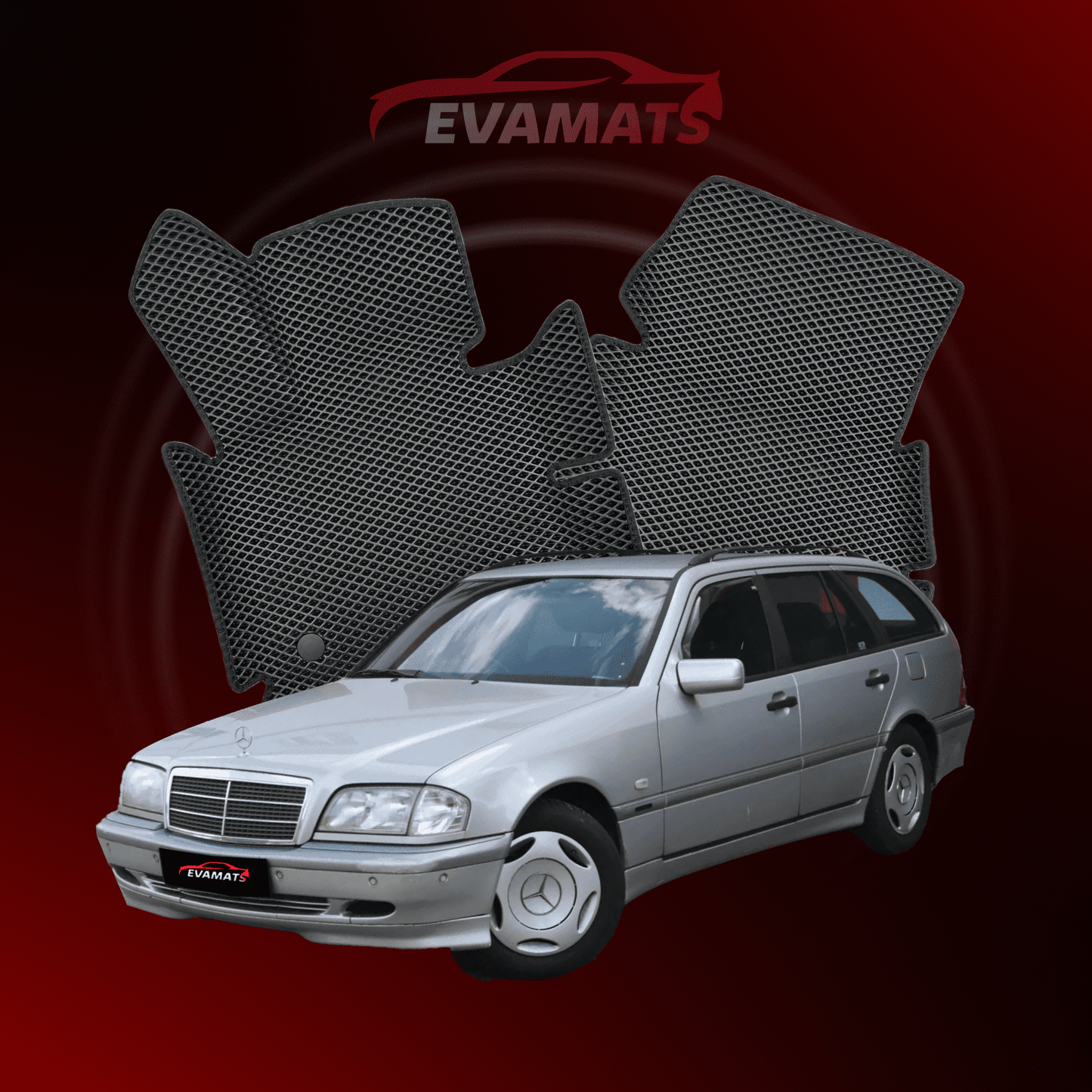 Автоковрики EVAMATS для Mercedes-Benz C-class 1-го поколения (W202-S202) 1993–2001 года выпуска КОМБИ